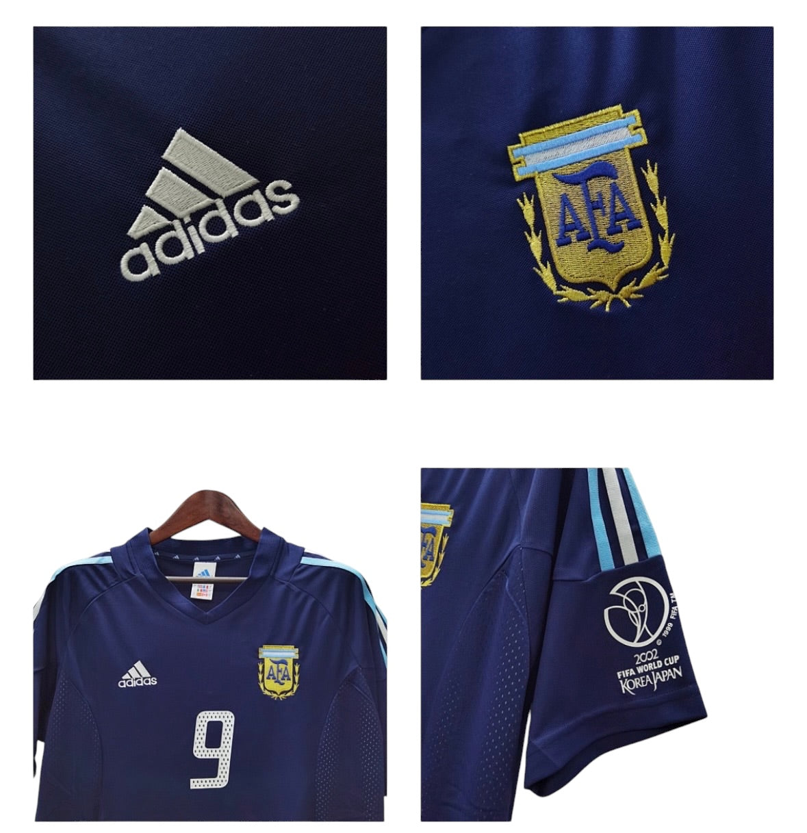 Argentina 2002 away Batistuta